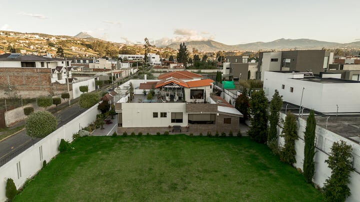 Vista panorámica del chalet
